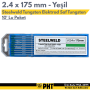 Steelweld Tungsten Elektrod Yeşil 2.4 x 175 mm Saf Tungsten ( 10 Adet )