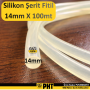 PHT Silikon Şerit Fitil Yuvarlak 14mm , Şerit Silikon Fitil Yuvarlak ( 100 Metre ) PLT2800672