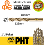 Mte Altın Seri Matkap Ucu 17mm HSS-E Paslanmaz Matkap Ucu ( 1 Adet ) B00005001700