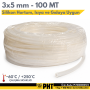 PHT Silikon Hortum 3*5 250 Derece Isıya Dayanıklı 10 Metre